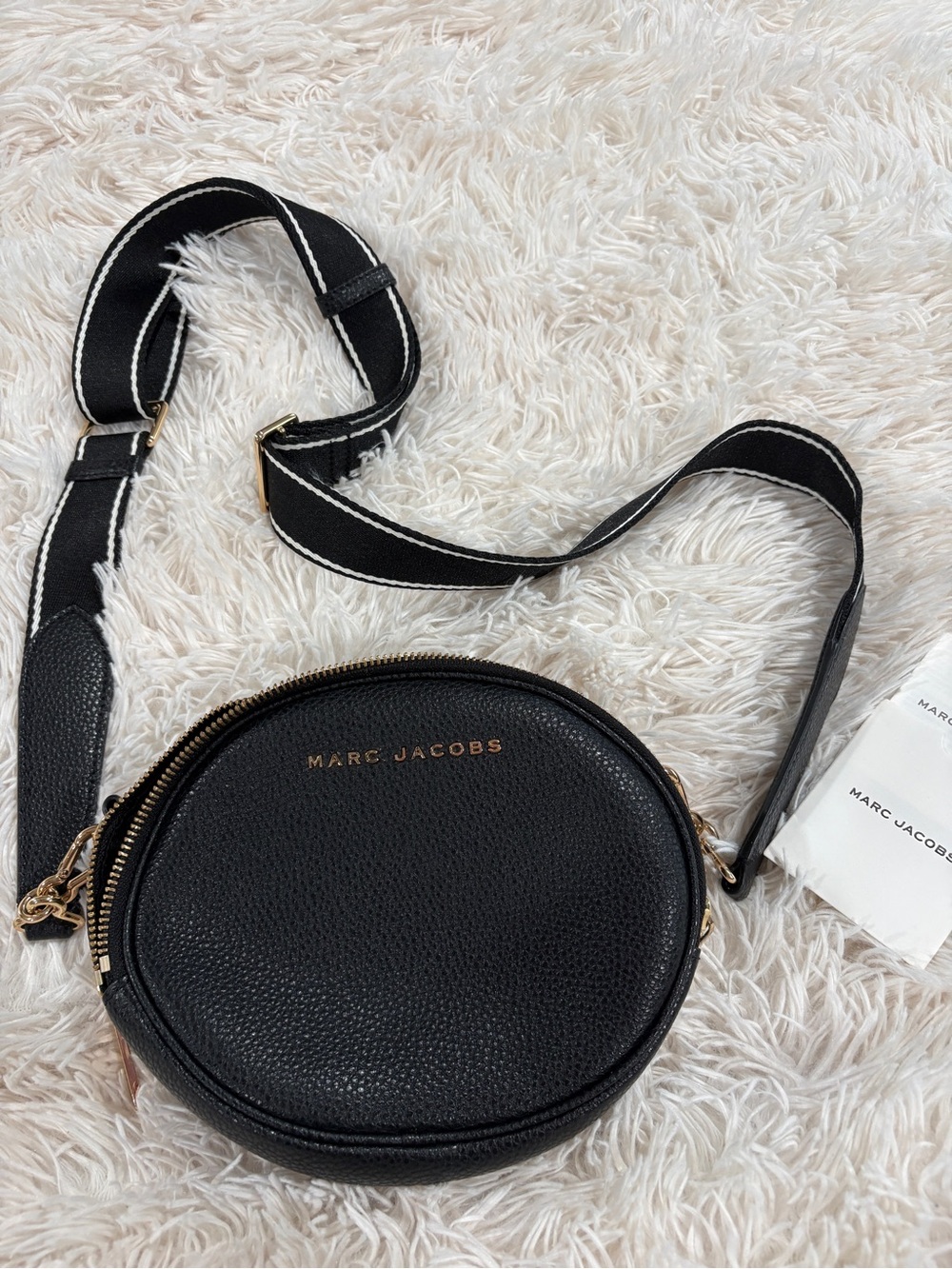 Marc Jacobs Black Round Crossbody Bag